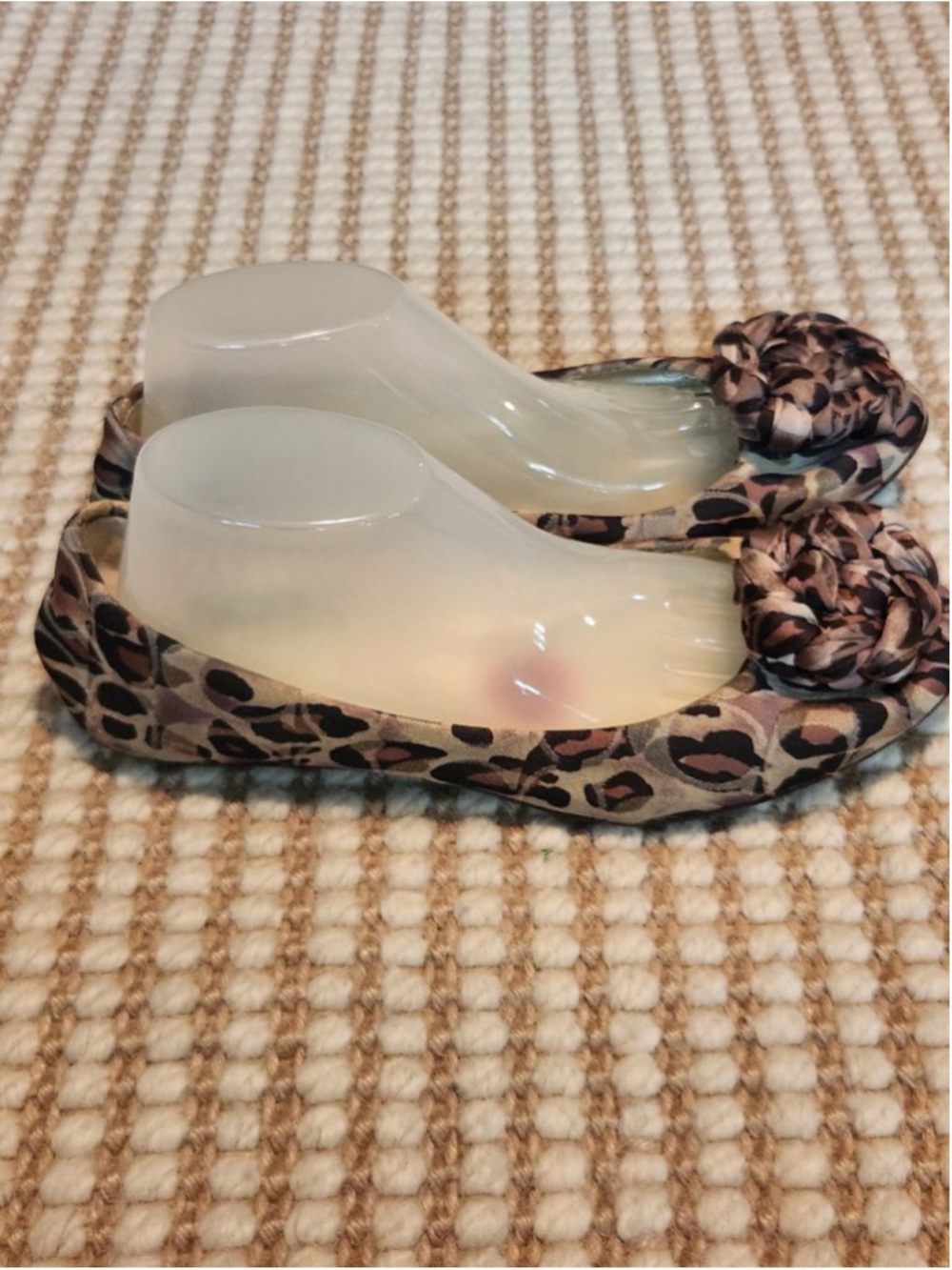 Women's Coach Mimsy Y2K Vintage Logo Casual Leopard Print Ballet Flats Size 6 - Picture 2 of 6